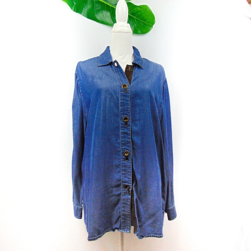 Soft Surroundings denim shirt
